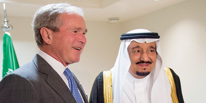  خادم الحرمين الشريفين يستقبل جورج دبليو بوش