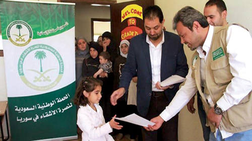 الحملة الوطنية السعودية تنهي مشروع تعليم 3053 طالبًا سوريًا في لبنان 