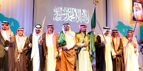  العطيشان و الدويش وأعيان الجبيل يشاركون بالعرضة السعودية