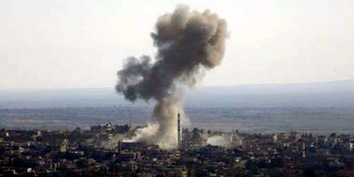  ضربة جوية على معاقل داعش في الرقة