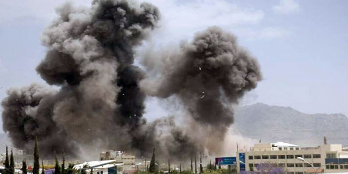 طيران التحالف العربي يقصف مواقع المتمردين الحوثيين والمخلوع صالح 