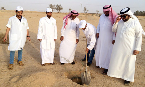  لحظة غرس شجرة طلح