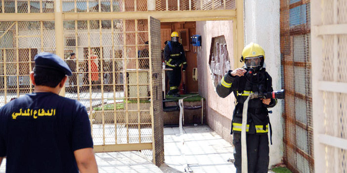  من الخطة الفرضية للحريق بالسجن