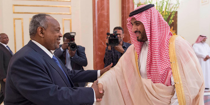  ولي ولي العهد يلتقي رئيس جمهورية جيبوتي