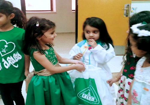 روضة أطفال جامعة الملك سعود تحتفل باليوم الوطني 
