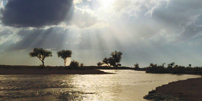  جانب من السيول على محافظة سميراء والمراكز والهجر التابعة لها
