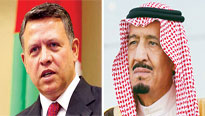 خادم الحرمين بحث مع ملك الأردن المستجدات الإقليمية والدولية 