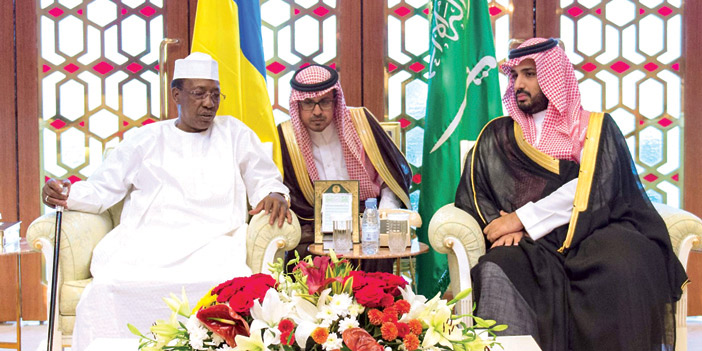 ولي ولي العهد يلتقي رئيس جمهورية تشاد ويبحث القضايا المشتركة 