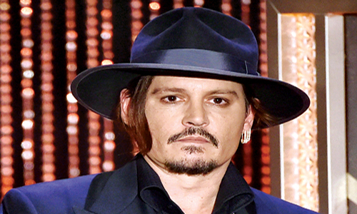 الممثل جوني ديب بحفل جوائز هوليود 