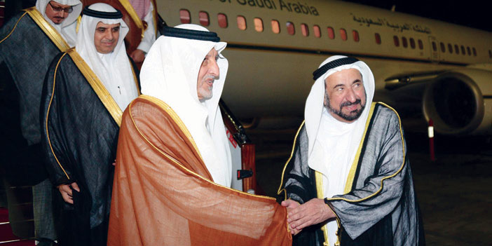 الأمير خالد الفيصل يصل الشارقة للمشاركة في معرض الكتاب 