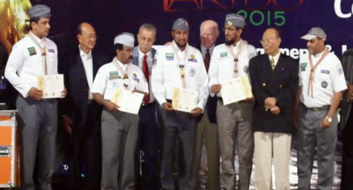  القيادات الكشفية السعودية عقب التكريم