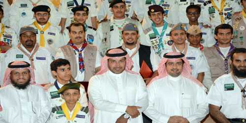 تكريم كشافة الرياض المحققين المركز الأول في خدمة الحجيج ومساعدة المرضى والمسنين في الحج 