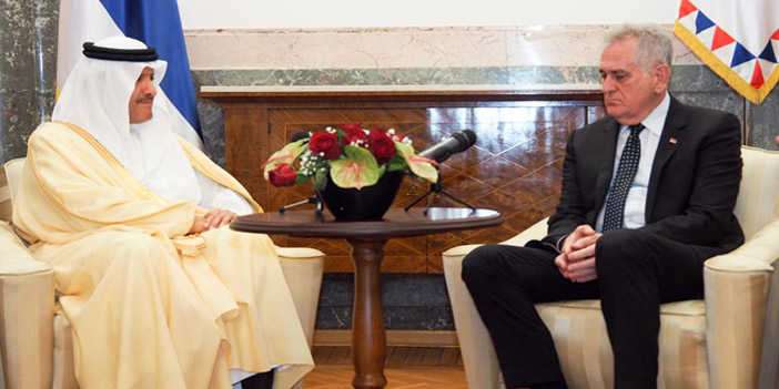 الرئيس الصربي يستقبل الأمير سلطان بن سلمان 