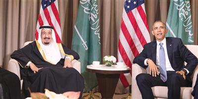 خادم الحرمين بحث مع الرئيس الأمريكي تطورات الشرق الأوسط والعالم 