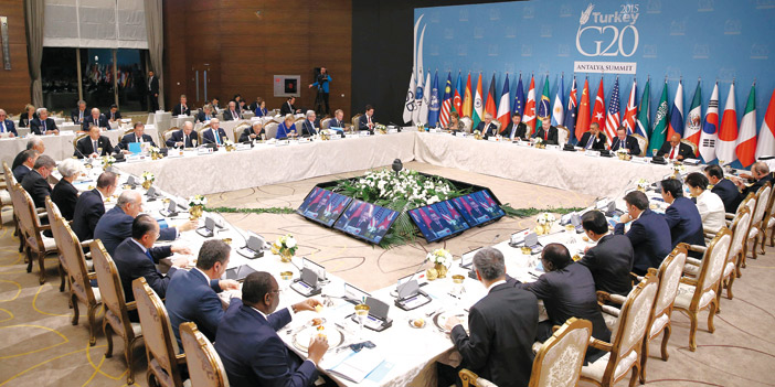  اجتماع قادة الدول الأعضاء في مجموعة العشرين