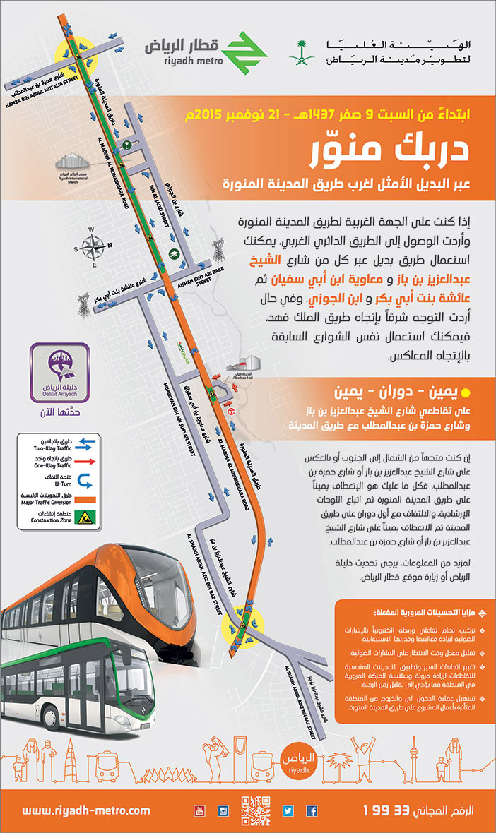 الهيئة العليا لتطوير الرياض قطار الرياض دربك منور 