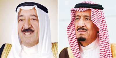 خادم الحرمين الشريفين وأمير الكويت استعرضا العلاقات الثنائية بين البلدين 