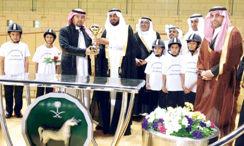  البراك أثناء التكريم