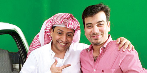  أسعد الزهراني مع المخرج أوس الشرقي