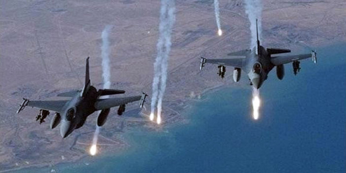  طيران التحالف الدولي يقصف مواقع داعش بالعراق