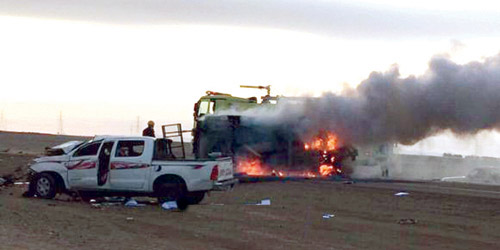  احتراق المركبة بالكامل