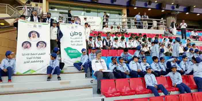  جانب من أفراد الكشافة المشاركين