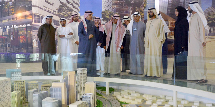 الشيخ محمد بن راشد يزور مركز الملك عبدالله المالي في الرياض 