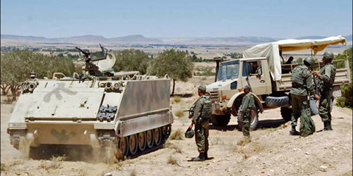 جانب من القوات التونسية بجبل الشعانبي