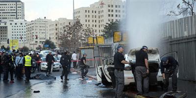 فلسطيني يدهس 14 إسرائيلياً في القدس قبل استشهاده مصاباً 