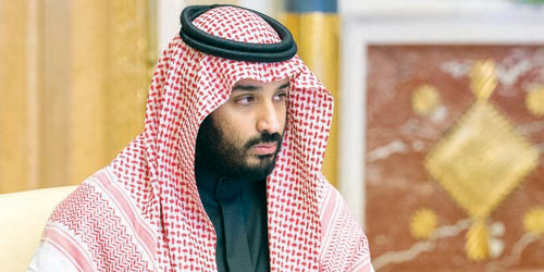  ولي ولي العهد خلال ترؤسه الاجتماع