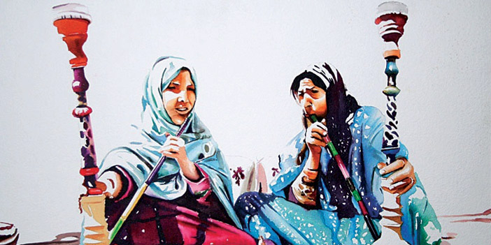  امرأتان للفنان محمد السيهاتي