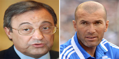 فلورنتينو بيريز يقول إن وقت زيدان لم يحن بعد 