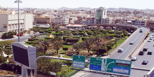  لقطة علوية لوسط مدينة الطائف