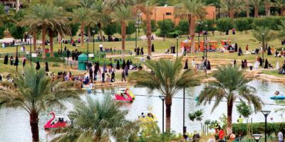 الحدائق والمنتزهات تستقبل سكان الرياض وزوارها 