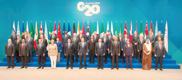  الملك سلمان مع زعماء العالم في قمة العشرين
