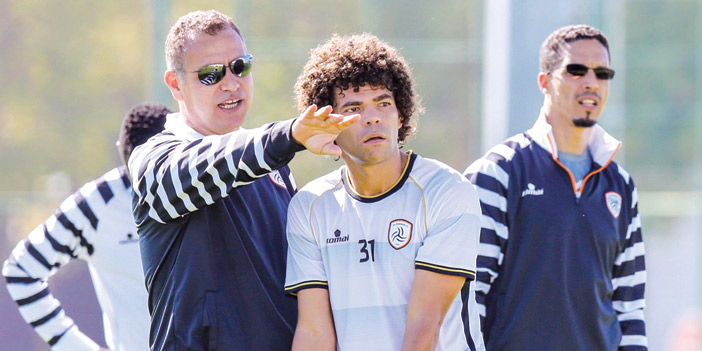  جانب من المران الأخير في العين