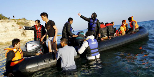  المهاجرين الى أوروبا على البحار