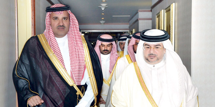  الأمير فيصل بن سلمان والوزير البحريني