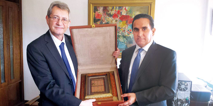  القائم بأعمال سفارة المملكة في بلغاريا مع مدير إدارة الشرق الأوسط