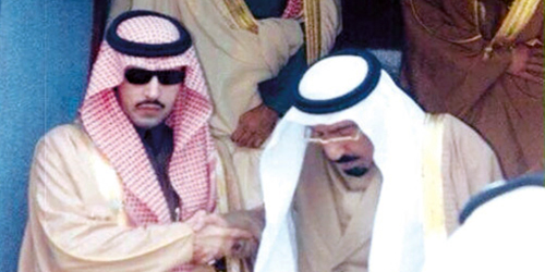  الأمير سعود بن محمد -رحمه الله- ونجله عبدالعزيز