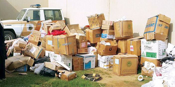  جانب من المضبوطات