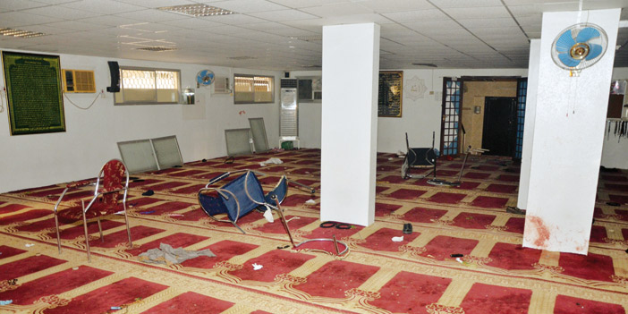  صورة من تفجير مسجد الأحساء