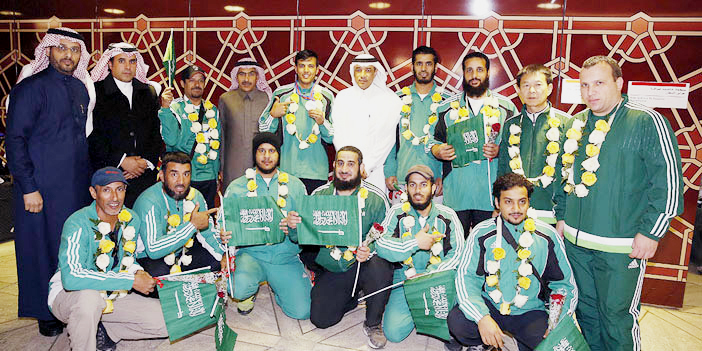  منتخب الرماية بعد وصوله الرياض