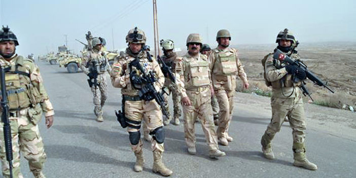 الجنود العراقيون شرق الرمادي