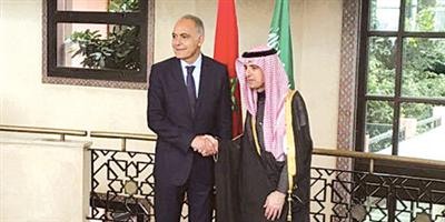 وزير الخارجية بحث مع نظيره المغربي عدداً من الموضوعات ذات الاهتمام المشترك 