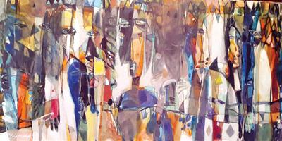 الصادق عجينة يكشف بمعرضه أستاذيته للعديد من الفنانين التشكيليين 