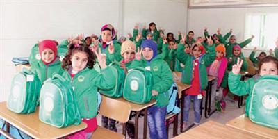 تنفيذ أضخم مشروع تعليمي للطلاب السوريين بمخيم الزعتري 