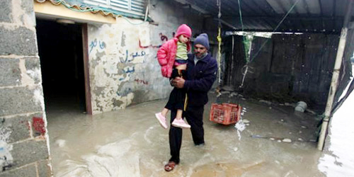  مخيمات اللاجئين في غزة تعيش حالة من البؤس