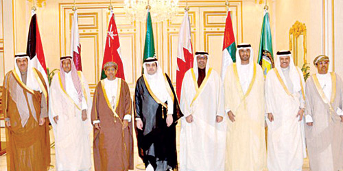  وزراء الإعلام لدول مجلس التعاون الخليجي عقب اجتماعهم بالرياض