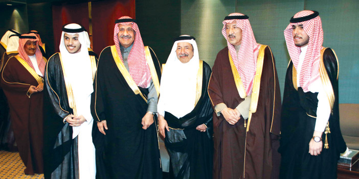 الأمير فهد بن عبدالله بن ناصر الفرحان يحتفل بزفاف كريمته إلى سعد